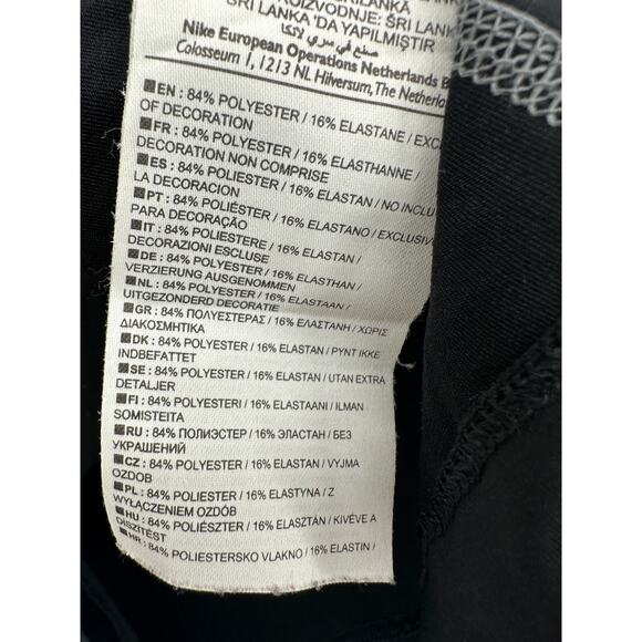 Nike Pro Combat Dri-fit Men Medium Black Compression Fitted Long Sleeve - Picture 7 of 7